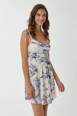 Bedrucktes Mini-Kleid