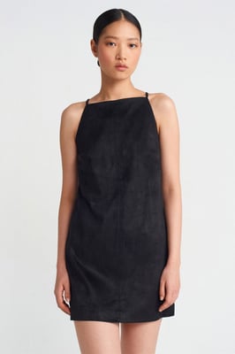 Ärmelloses Mini-Kleid mit Reißverschluss