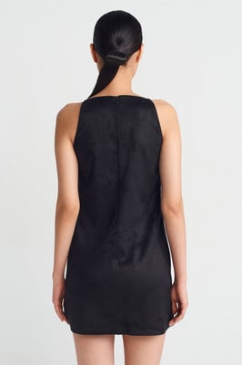 Ärmelloses Mini-Kleid mit Reißverschluss