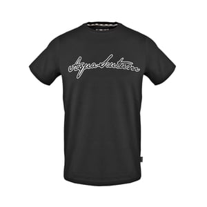 Aquascutum - T-Shirt für Herren/Damen Unisex, Rundhalsausschnitt (Schwarz)