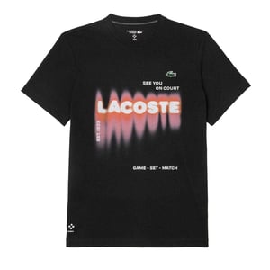 Lacoste - "Daniil Medvedev" T-Shirt für Herren (Schwarz)
