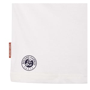 Lacoste - "Roland Garros Edition" T-Shirt für Herren/Damen Unisex, Regulär (Weiß)