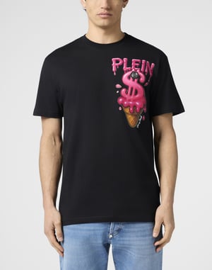 Round Neck T-Shirt Ice Cream Dollar