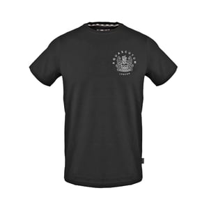 Aquascutum - "London" T-Shirt für Herren/Damen Unisex, Rundhalsausschnitt, Regulär (Schwarz)