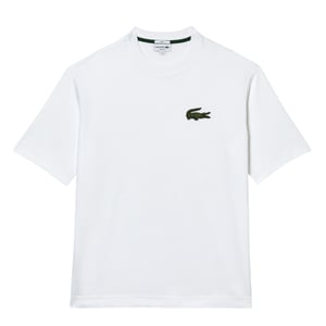 Lacoste - T-Shirt für Herren/Damen Unisex, lose Passform (Weiß)