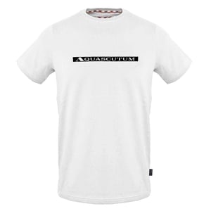 Aquascutum - T-Shirt für Herren, Logo (Weiß)