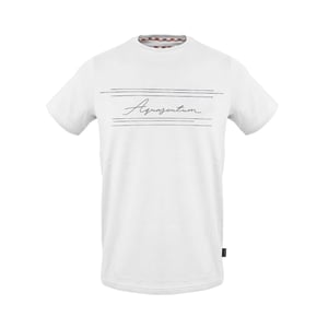 Aquascutum - T-Shirt für Herren, Rundhalsausschnitt (Weiß)