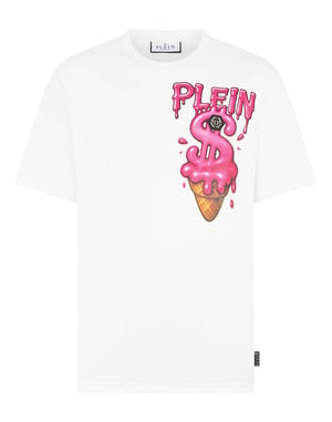 Round Neck T-Shirt Ice Cream Dollar