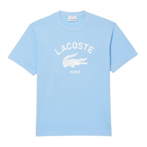 Lacoste - "Paris" T-Shirt für Herren/Damen Unisex, Baumwolle (Hellblau)
