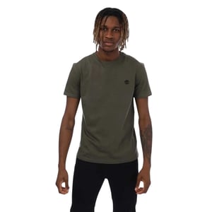 Timberland - "Dunstan River" T-Shirt für Herren, Rundhalsausschnitt, Schmal (Khakigrün)