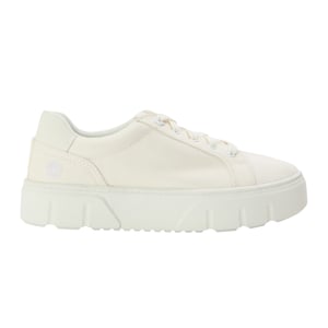 Timberland - "Laurel Court" Sneaker für Damen, Leder, Plattform-Absatz (Weiß)