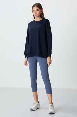 Übergroßer Rundhals-Sweatshirt