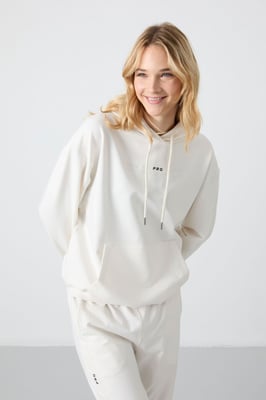 Übergroßes Kapuzen-Sweatshirt- und Hosen-Set