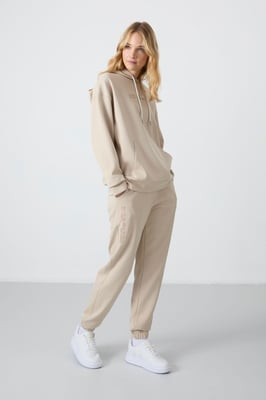 Oversized Kapuzenpullover- und Hosen-Set