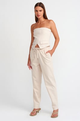 Damen Leinen-Mix Jogginghose