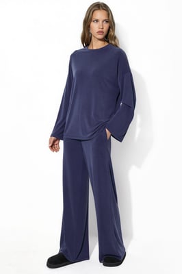 Elastische Bund gerade geschnittene Modal-Hose