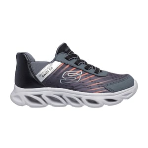 Skechers - "Glide" Sneaker für Kinder, Flex, Zum Schnüren (Schwarz/Holzkohle)