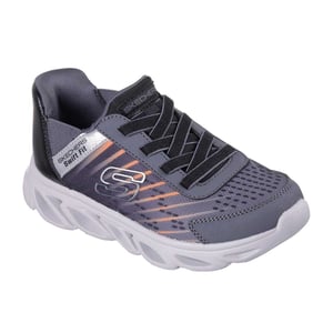 Skechers - "Glide" Sneaker für Kinder, Flex, Zum Schnüren (Schwarz/Holzkohle)