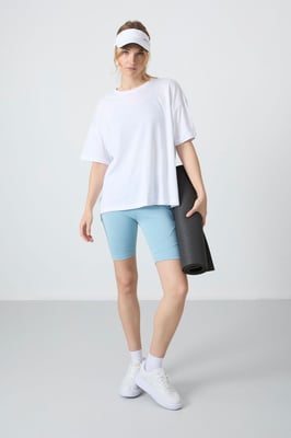 Hochtaillierte Sport-Leggings Shorts