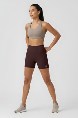 Kurze hochtaillierte Slim-Fit Leggings mit Gürtel