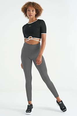 Hochtaillierte Scuba-Leggings