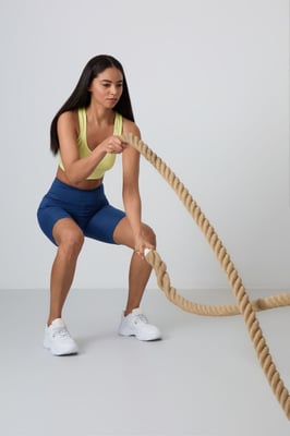 Hochbundige kurze Sportleggins