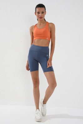 Kurze Hochtaillierte Sportleggings