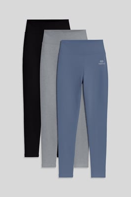 Hochtaillierte Baumwoll-Lycra Jersey Leggings
