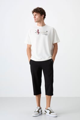 Herren Capri-Shorts mit mittlerer Taille