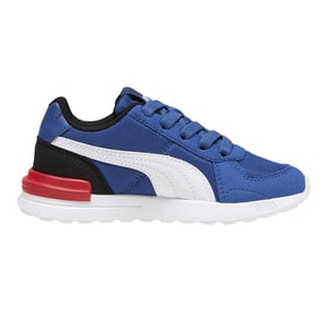 Puma - "Graviton" Sneaker für Kinder, Netzmaterial (Blau/Schwarz/Weiß)