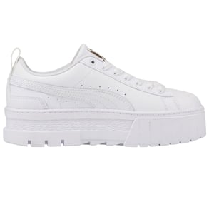 Puma - "Mayze" Sneaker für Damen, Leder, Plattform-Absatz (Weiß)