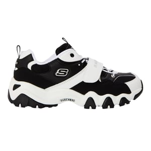 Skechers - "D Lites 2" Sneaker für Kinder, Grob flach (Weiß/Schwarz)