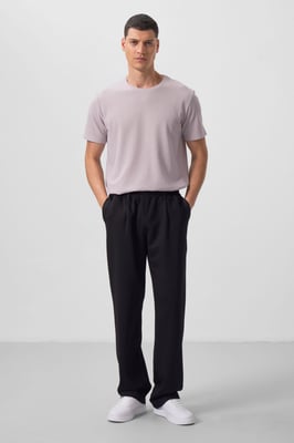 Herren Palazzo-Hosen mit weitem Bein