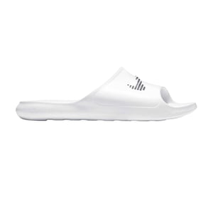 Nike - "Victori One" Swoosh Badesandale für Herren (Weiß/Schwarz)