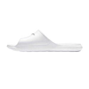 Nike - "Victori One" Swoosh Badesandale für Herren (Weiß/Schwarz)