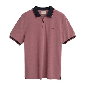 Gant - Poloshirt für Herren, Oxford-Stil, kurzärmlig (Rot)