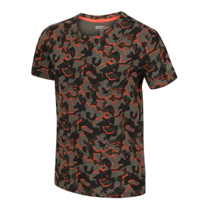Regatta - T-Shirt für Kinder (Grün Tarnmuster)