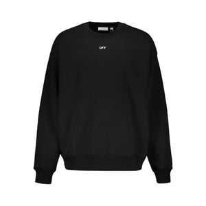 Off White - Sweatshirt für Herren/Damen Unisex, Übergroß (Schwarz/Weiß)