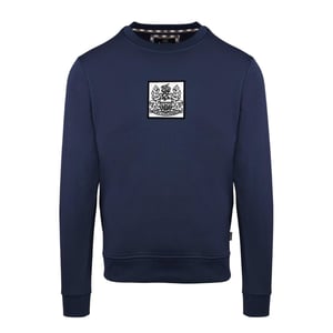 Aquascutum - Sweatshirt für Herren, gerippt (Marine)