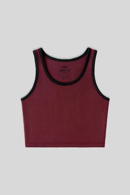 Rippenshirt ohne Ärmel