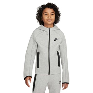 Nike - Hoodie mit durchgehendem Reißverschluss für Kinder, Fleece (Grau/Schwarz)