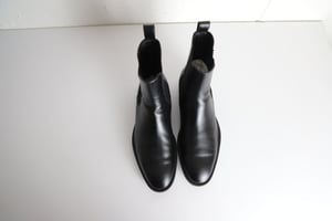 Balenciaga Midnight Chelsea Boots aus schwarzem Leder