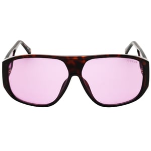 Guess Sonnenbrille Mit Dunkelbraunem Rahmen In Violett