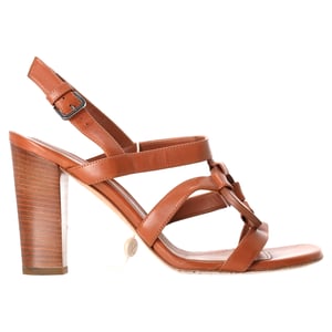 Loro Piana Knöchelriemchensandalen aus braunem Leder
