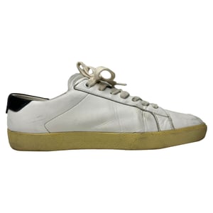 Saint Laurent Court Classic SL/06 Sneaker aus weißem Kalbleder