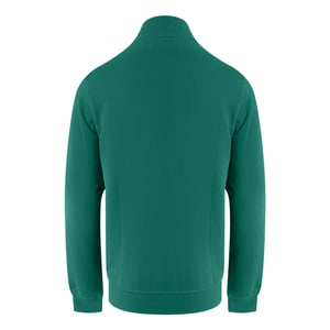 Aquascutum Active Fleecejacke Mit Kleinem Logo, Durchgehendem Reißverschluss Und Stehkragen, Jägergrün