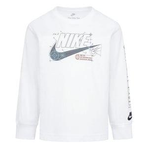 Nike - T-Shirt für Damen, Langärmlig (Weiß)