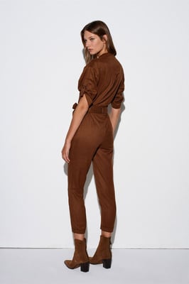 Gerader Beinschnitt Satin Kurzarm-Overall