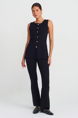 Hoch geschnittene Bootcut-Leggings