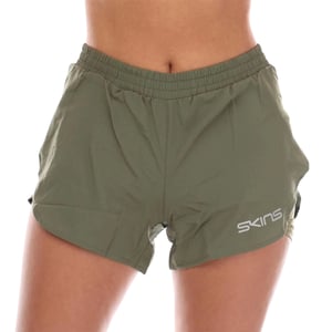 Skins - "Series-3 Superpose" Laufshorts für Damen (Khakigrün)